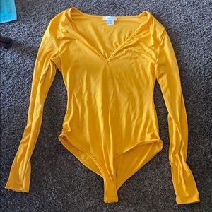 Mustard bodysuit